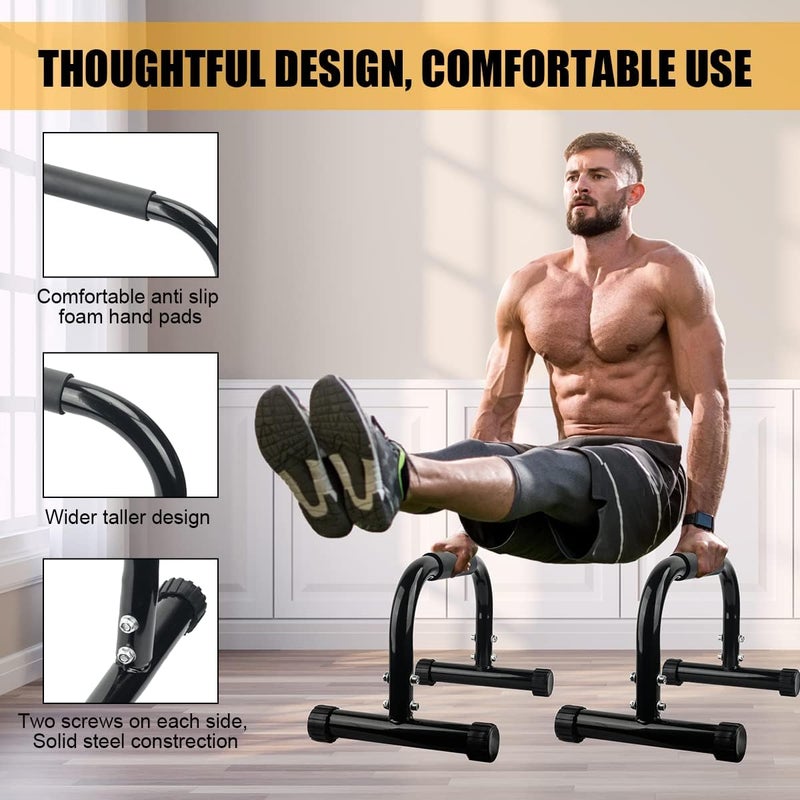 AmazeFan Parallettes Bars - Push Up Bars for Strength Training, Handstands, and Dips - Image 3