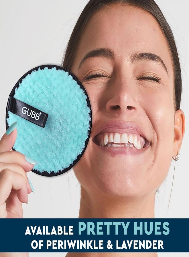 GUBB Reusable Makeup Remover Cleansing Pads | Removes Stubborn Face & Eye Makeup | Ultrasoft Fabric Facial Cleansing Pad Towels | Double-Sided and Washable Make Up Removers | Microfiber Sponge Pads for Deep Cleansing Facial Make-up | Safe for Oily, Dry and Sensitive Skin | Pack of 2 (Pink & Blue) - Image 4