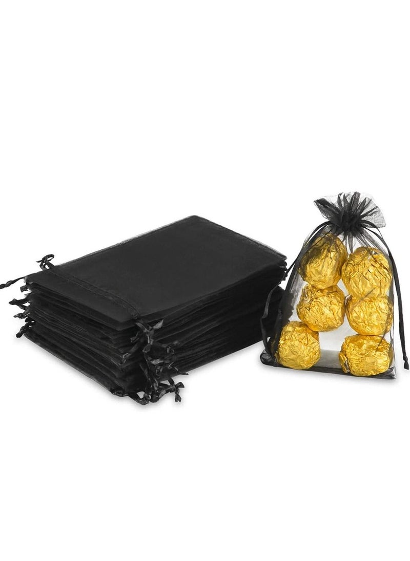 HomarKet 50 Pcs Large Organza Bags 16x22CM Organza Gift Party Favor Bags Mesh Bags Drawstring Gift Bags Jewelry Pouch Gift Wrap Bags for Christmas Wedding Shower Party Goodie  - Image 1