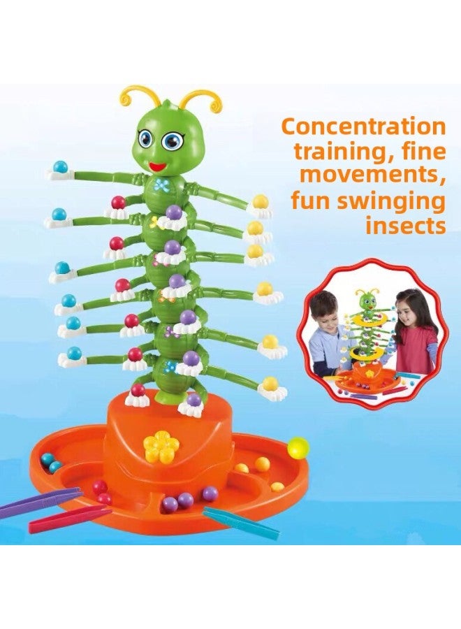 Electric Swing Worm Children's Desktop Game Parent-Child Interactive Fun Caterpillar Board Game Focus Inspiring Training Toys-Color:Electric Swing Worm - Image 3