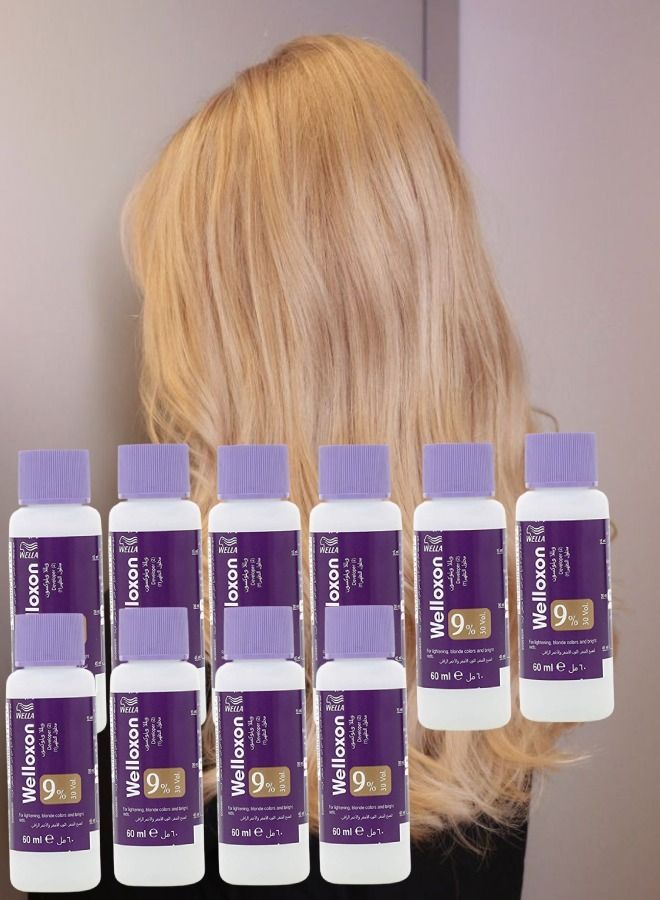 Wella -10 PIECES  Welloxon Herbal Blonde Color 9% 60ml
