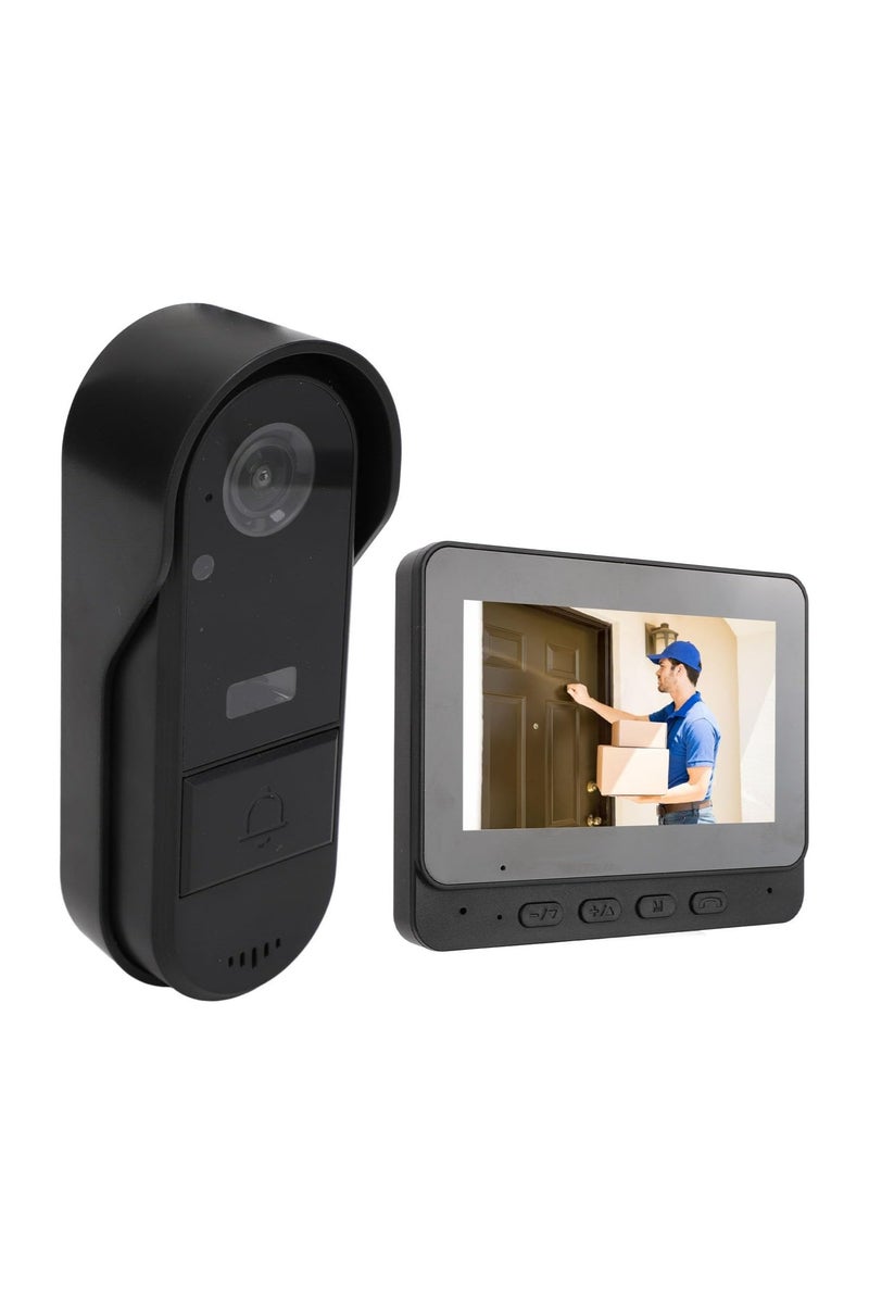 BlueFire 1080P Wireless Video Doorbell with 4.3" Screen – 170° Wide Angle 8MP Camera, Two-Way Audio, Infrared Night Vision, IP66 Waterproof, High-Capacity Battery, Video Intercom System with Included Chime for Home Security - Image 1