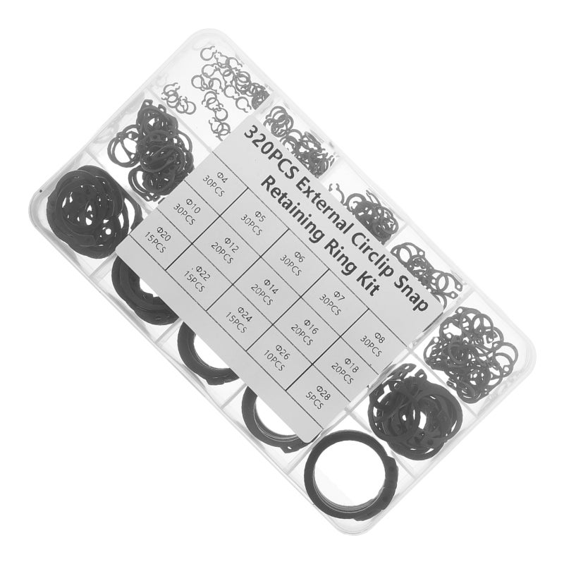 320pcs Retaining Assortment Kit External Retaining Convenient Retaining Retaining C-Clamps Small Clips Retainer Clamps - Image 1