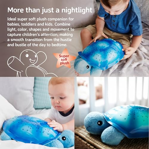 Cloud b Calming Nightlight Star Projector | Gentle Brightness | 3 Colors | 8 Constellations | Auto-Shutoff | Twilight Turtle Blue - Image 4
