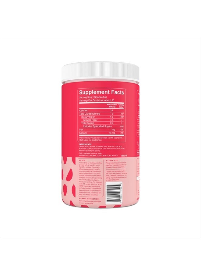 Bellway Fiber Super Fiber Powder + Fruit, Sugar-Free Psyllium Husk Fiber Supplement Powder, Pineapple Passion Fruit (12.9 oz) - Image 5