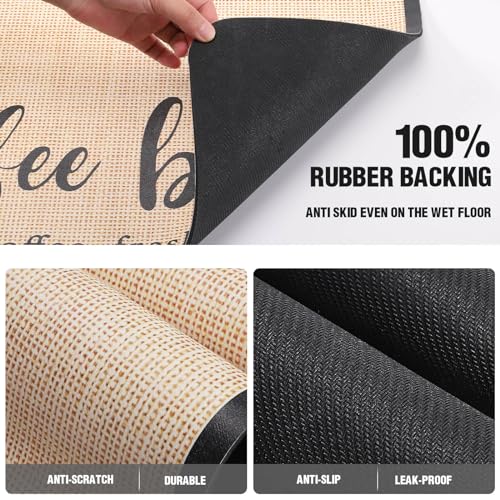 DK177 Coffee Mat - Dish Drying Mat for Kitchen Counter , Hide Stain, Absorbent with Waterproof Rubber Backing, Fit Kitchen Dish Rack Bar Accessories, 24" x 16" - Image 5