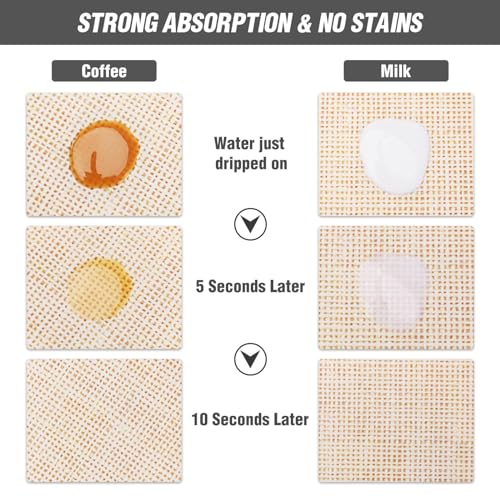 DK177 Coffee Mat - Dish Drying Mat for Kitchen Counter , Hide Stain, Absorbent with Waterproof Rubber Backing, Fit Kitchen Dish Rack Bar Accessories, 24" x 16" - Image 2