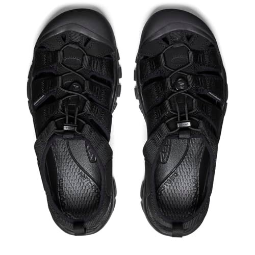 KEEN Men's Newport H2 Closed Toe Water Sandals, Triple Black, 9 US - Image 5