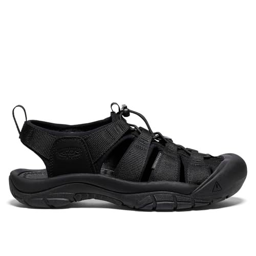 KEEN Men's Newport H2 Closed Toe Water Sandals, Triple Black, 9 US - Image 2