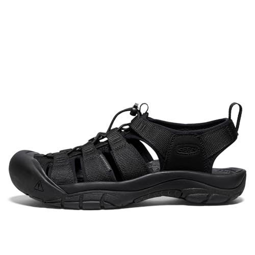 KEEN Men's Newport H2 Closed Toe Water Sandals, Triple Black, 9 US - Image 3
