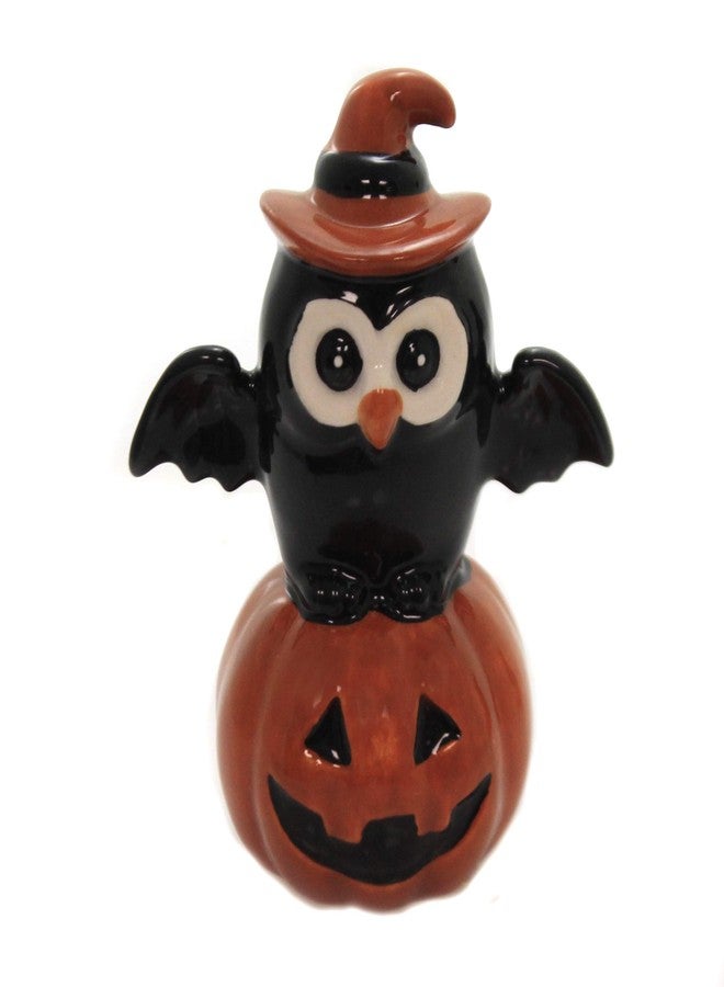 كوزموس جيفتس طقم هزازات ملح وفلفل من السيراميك الفاخر، بتصميم قطة سوداء وبومة على يقطينة، مناسب لأعياد الشكر والهالوين، ارتفاع 3-3/4 بوصة - Image 4