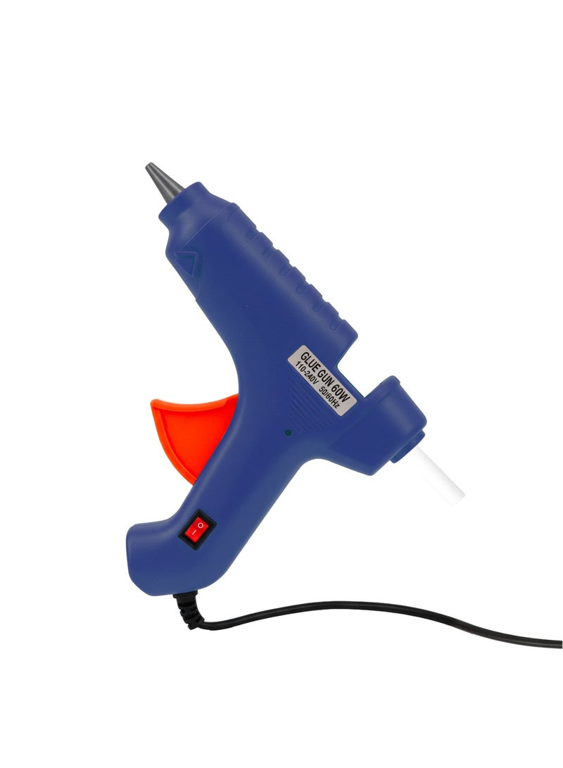 كونكورد مسدس غراء كهربائي 60 واط، درجة حرارة عالية، أداة لاصقة متعددة الاستخدام - الأزرق الداكن - Image 2