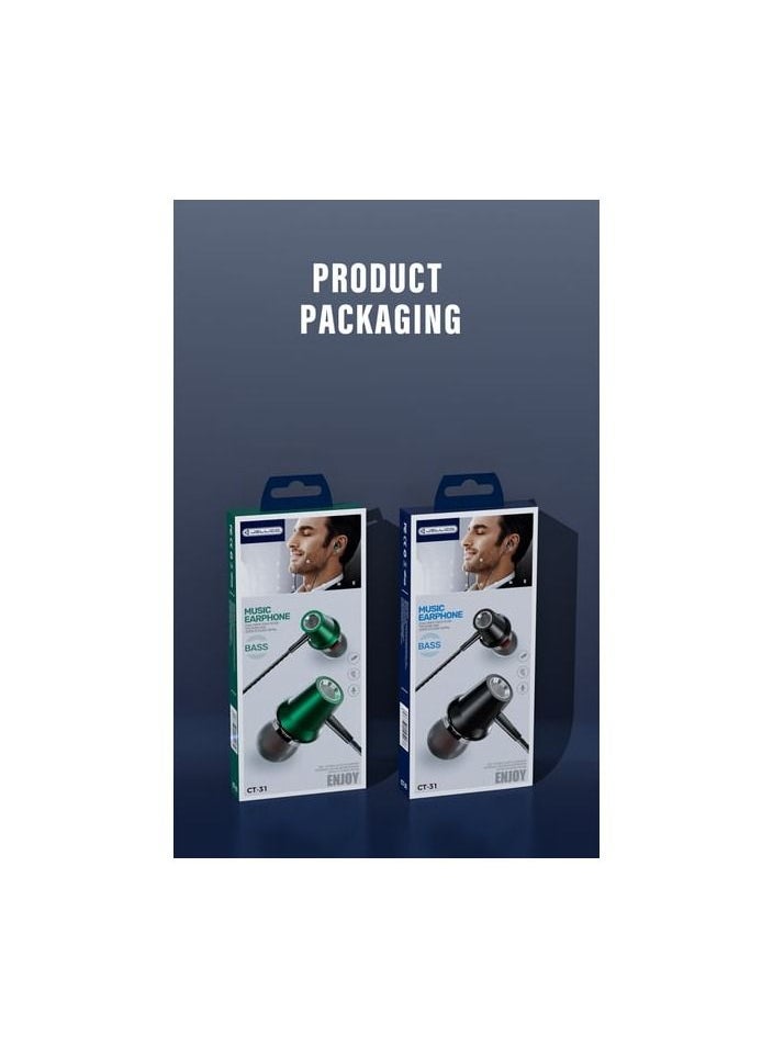 Jellico - Jellico Bass CT-31 Music Earphone Listen to every detail - Image 1