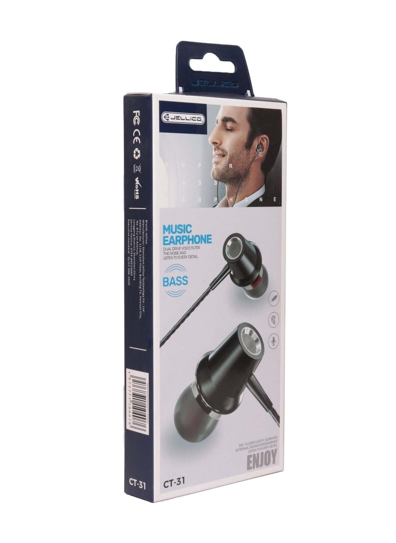 Jellico - Jellico Bass CT-31 Music Earphone Listen to every detail - Image 1