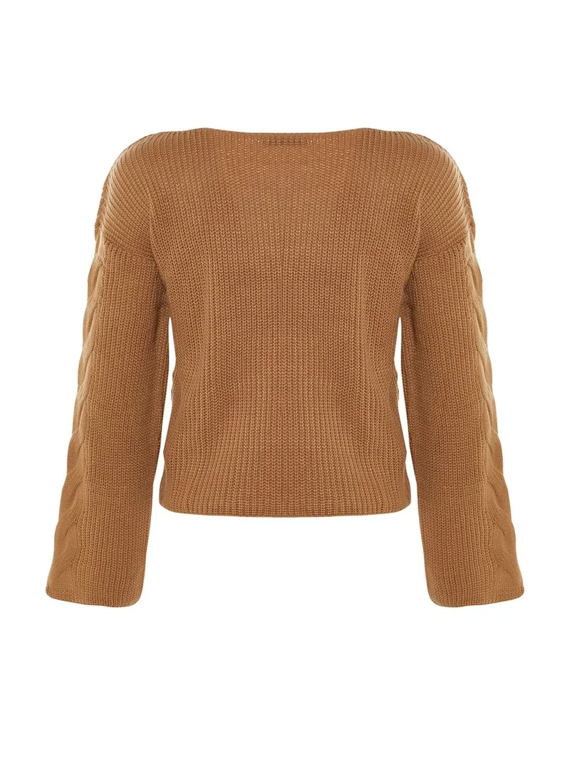 trendyol Puff Sleeve Knitted Sweater