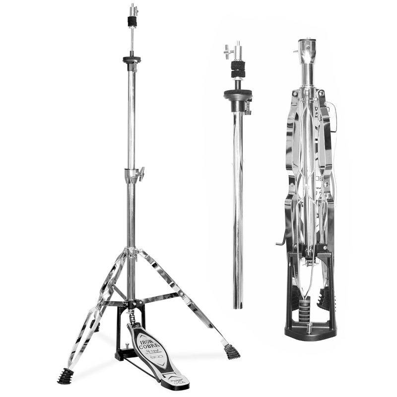 Softline Pro SP HH IC Heavy Duty Double-Braced Iron Cobra Hi-Hat Stand with Longboard Swiveling Footplate, Adjustable Precision Spring Dial (Hi Hat Stand - Iron Cobra) - Image 1