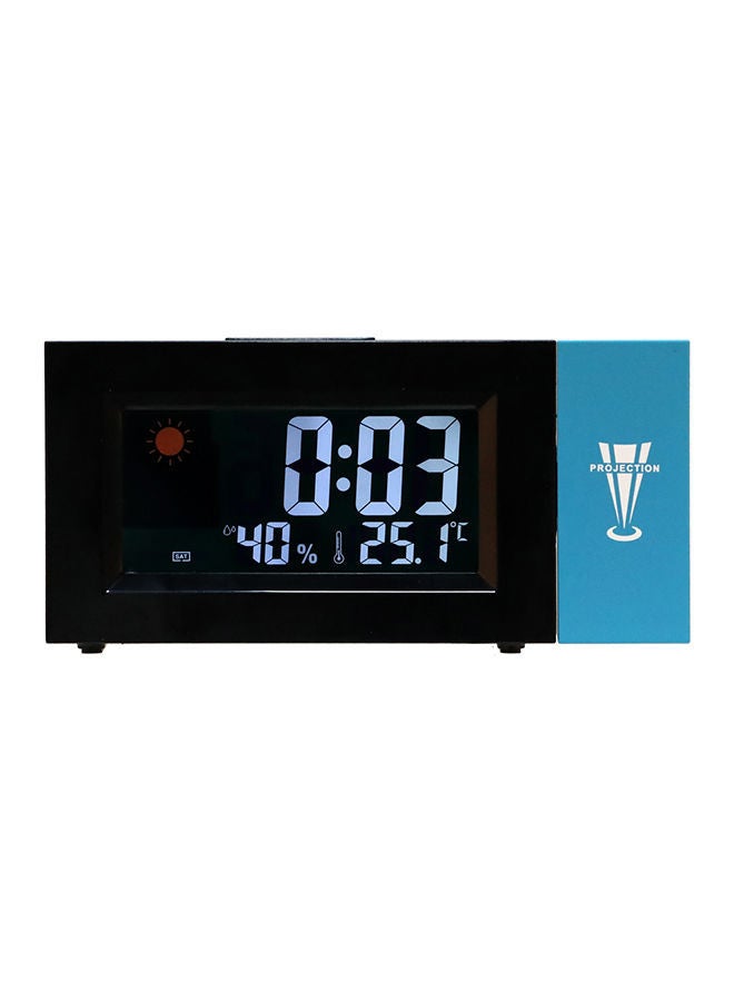 NIBEMINENT LED Backlight Digital Display Rotating Alarm Clock Multicolour 17.90X3.80X9.00cm - Image 1
