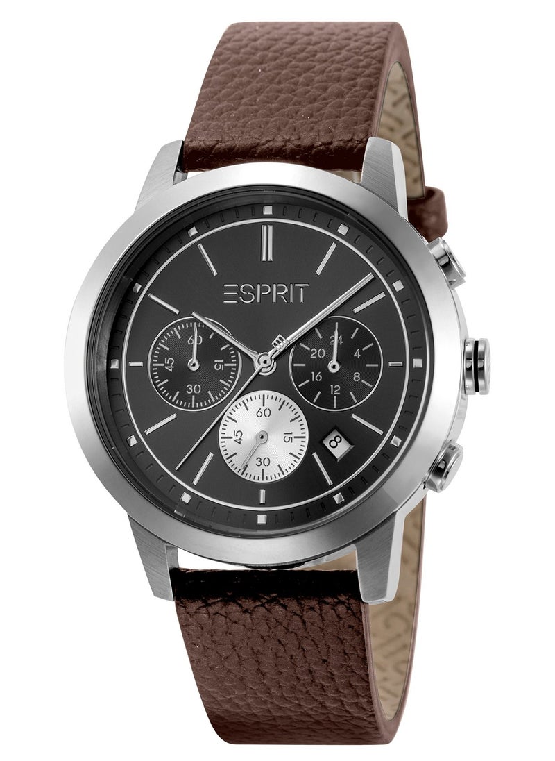 ESPRIT Leather Chronograph Watch ES1G306L0025  - Image 1