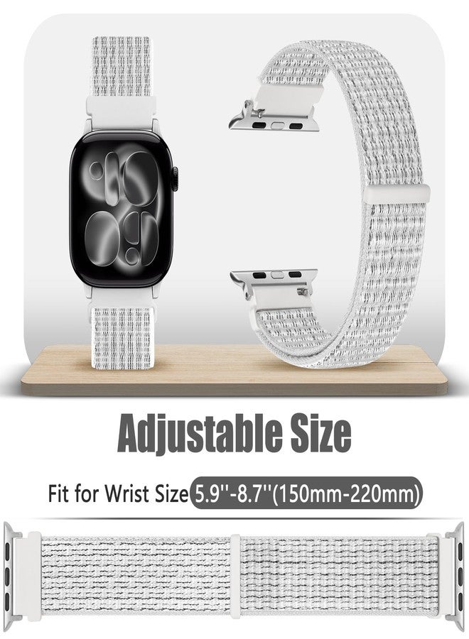 Bcuckood Nylon Sport Bands Compatible with Apple Watch Band 49mm 45mm 44mm 42mm 41mm 40mm 38mm Women Men, Adjustable Sport Solo Loop Bands for iWatch Series 9 8 7 6 5 4 3 SE2 SE Ultra 2 1, 3 Pack - Image 3