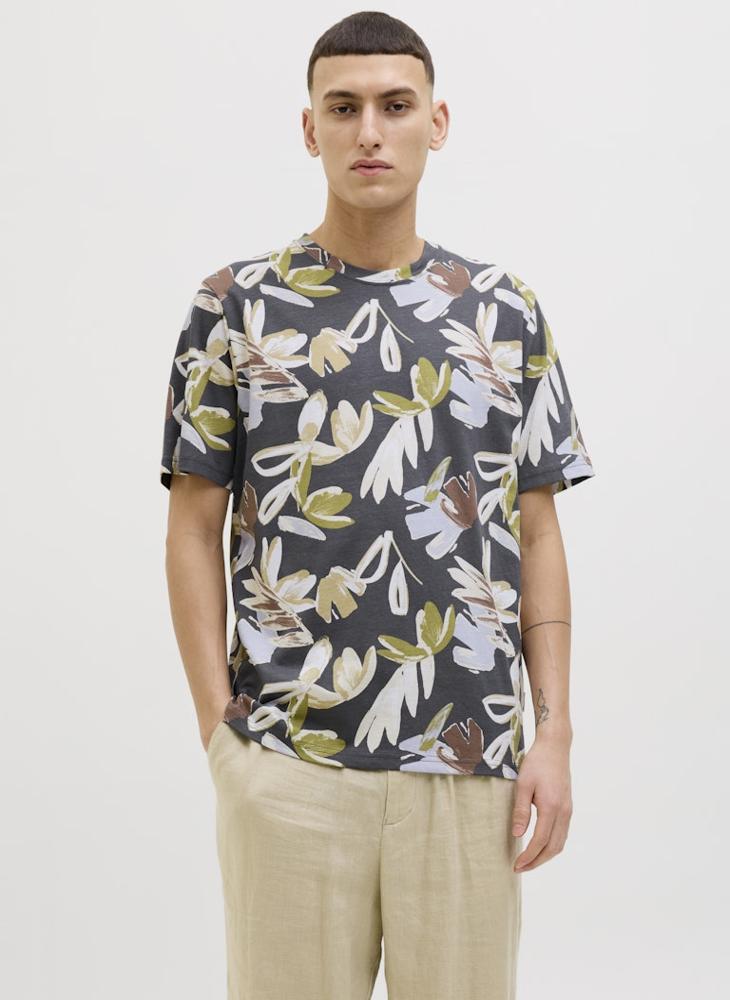 JACK & JONES Printed Crew Neck T-Shirt  - Image 1
