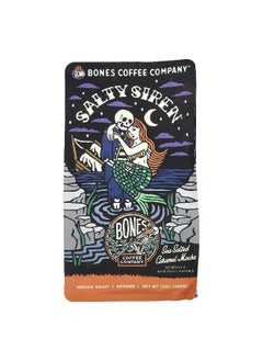 Bones Coffee Company Bones Coffee Company, Salty Siren, Sea Salted Caramel Mocha, Ground, Medium Roast, 12 oz (340 g)  - Image 1
