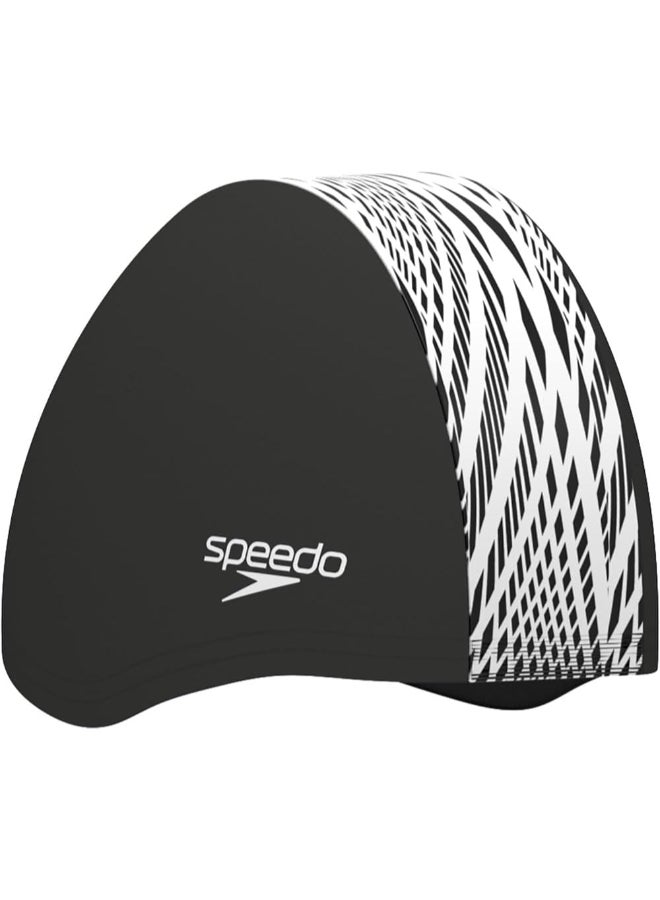 Speedo Unisex Adult Boom Endurance+ Swimming Cap - Black, One Size