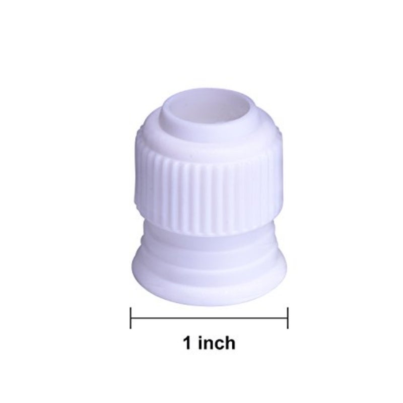 12 Pieces Coupler Piping Bag Plastic Standard Couplers Cake Decorating Pipe Tip for Frosting Icing Nozzles 1.2 x 1 Inch - Image 3