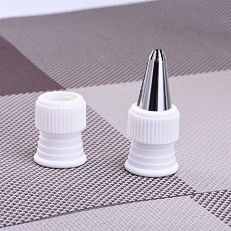 12 Pieces Coupler Piping Bag Plastic Standard Couplers Cake Decorating Pipe Tip for Frosting Icing Nozzles 1.2 x 1 Inch - Image 5