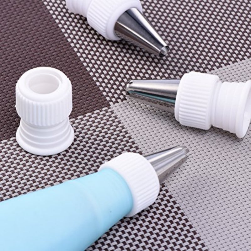 12 Pieces Coupler Piping Bag Plastic Standard Couplers Cake Decorating Pipe Tip for Frosting Icing Nozzles 1.2 x 1 Inch - Image 4
