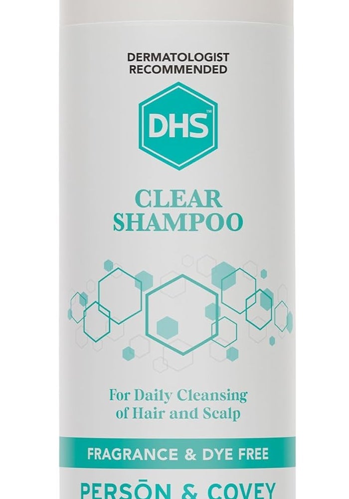 DHS Clear Shampoo 16 Oz - Gentle Fragrance and Dye Free Daily Cleanser for Hair and Scalp - Image 1