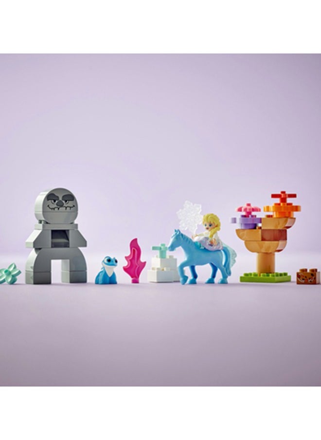 LEGO - 10418 دويبلو ديزني إلسا و بروني في غابة السحر Fantasy لبناء لعبة للأطفال بعمر سنتين فما فوق، مع 4 شخصيات منFrozen 2 (31 قطعة) - Image 1