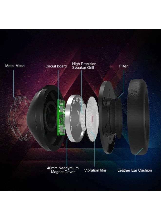 ONIKUMA K19 Wired RGB Gaming Headset - Black - Image 3