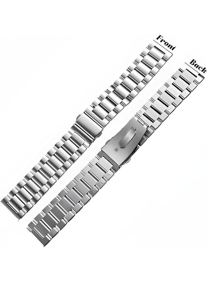 erorex Metal Strap Compatible With Huawei Gt5 4 46Mm Stainless Steel Watch Bands Quick Release 22Mm Universal Metal Replacement Watch Straps Smartwatch Bracelets Links Straight And Curved  - Image 3