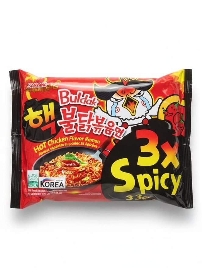 Samyang Buldak 3x Spicy Hot Chicken Flavor Ramen, 140g