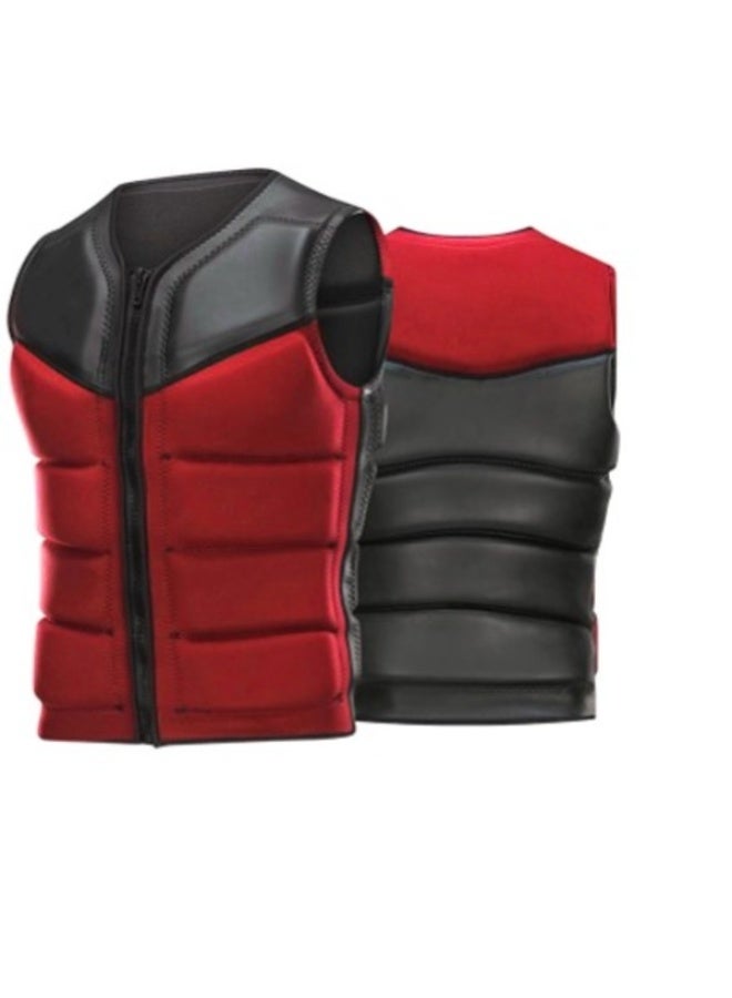 LIFE JACKET LJ-2  BLACK/RED - EXTRA LARGE