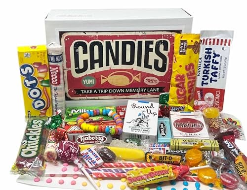 RETRO CANDY YUM Classic Old Fashioned Vintage Candy Assortment for Birthday Party Celebration Get Well Thank You Thinking of You  Jr - Image 1