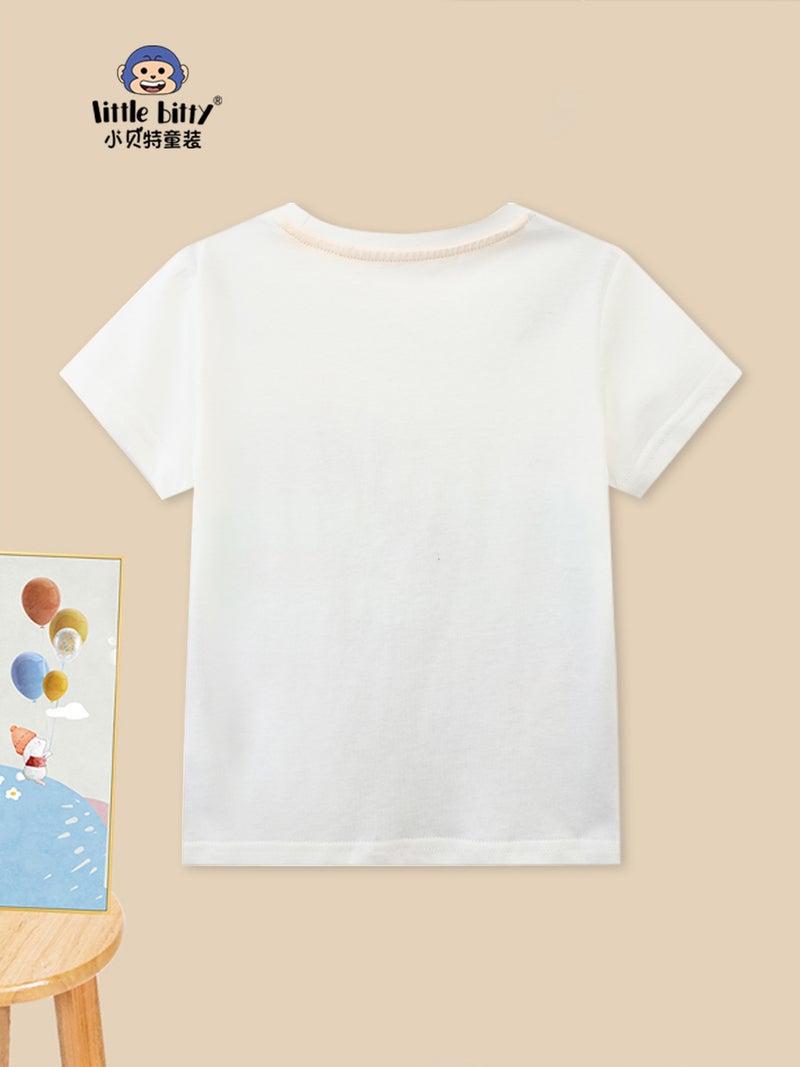 New Dinosaur Cartoon Printed Boys' T-Shirt Summer Baby Cotton Children'S Summer Short-Sleeved Children'S Clothing - Image 3