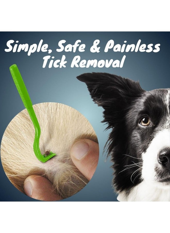Sage Square Tick Hook - Effective Tick, Lice, Flea & Mite Remover Tweezer, All Pets & Humans - Easy-To-Use Hook Twist Tool - 2Pcs/Set With Different Sizes - Ensures Healthy Care For Dog, Cat (Yellow)  - Image 4