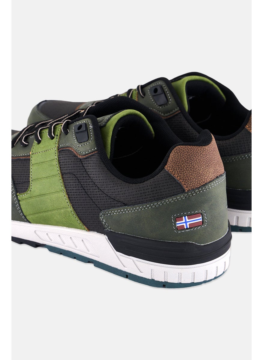 Nordland Men Lace Up Casual Shoes, Dark Green  - Image 2