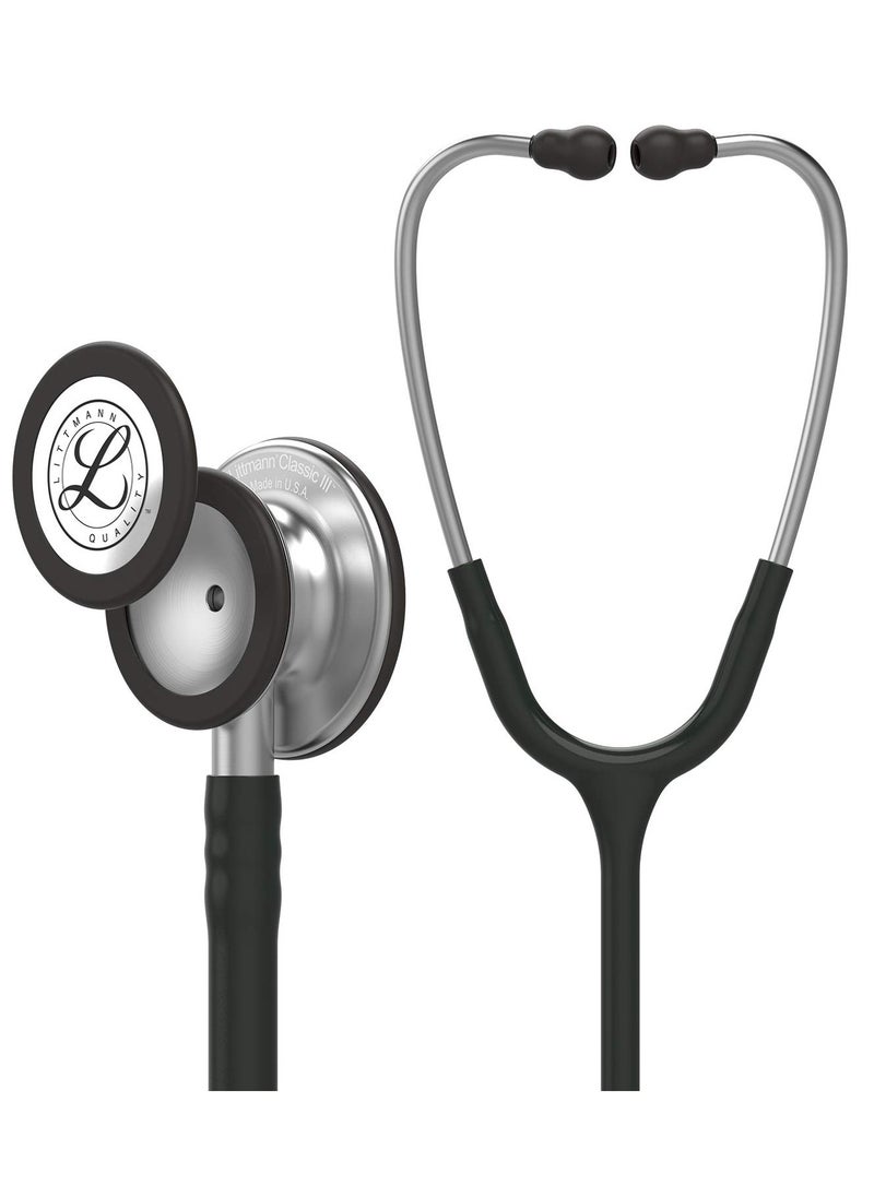 Littmann 3M Littmann 5620 Classic III Monitoring Stethoscope Dual Head Design with Tunable Diaphragms for Adult Pediatric Use Chestpiece Durable Tubing High Acoustic Sensitivity for Accurate Diagnosis 