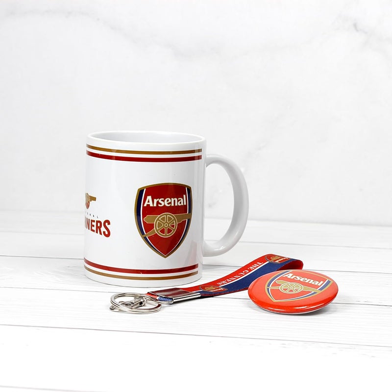 SMIZE Arsenal Gunners Set of Mug Keychain And Badge For Football lover Birthday Anniversary Greetings Gifts - Image 3