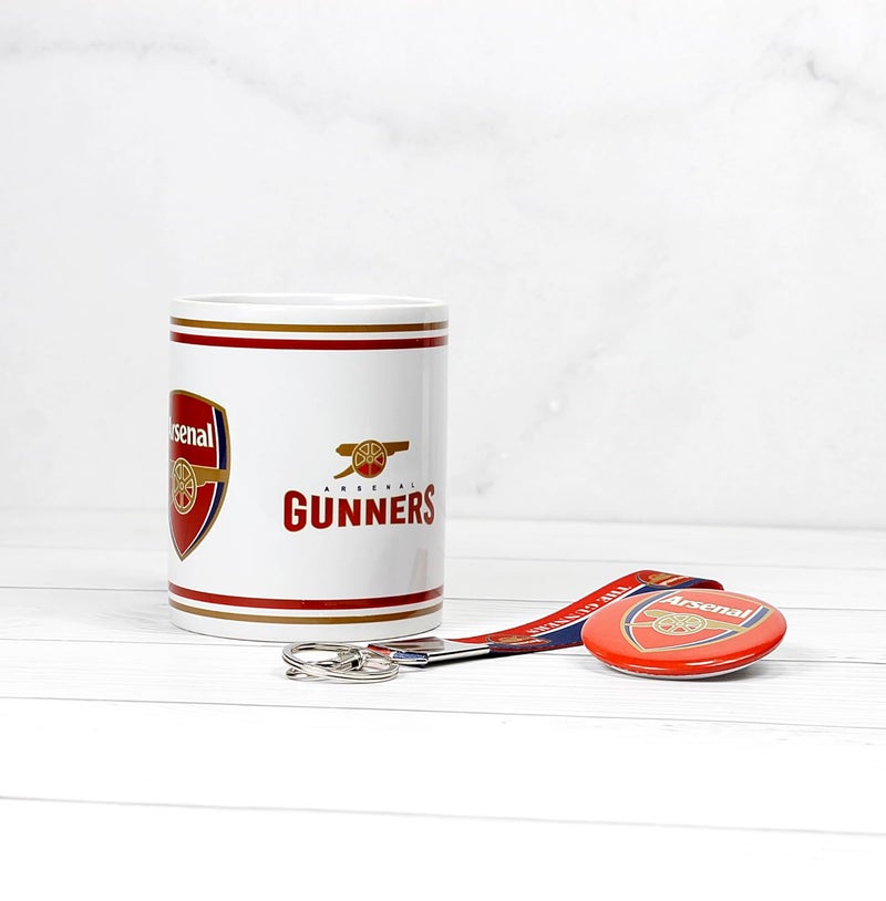 SMIZE Arsenal Gunners Set of Mug Keychain And Badge For Football lover Birthday Anniversary Greetings Gifts - Image 2
