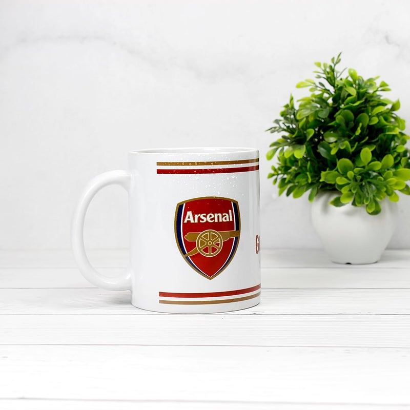SMIZE Arsenal Gunners Set of Mug Keychain And Badge For Football lover Birthday Anniversary Greetings Gifts - Image 5