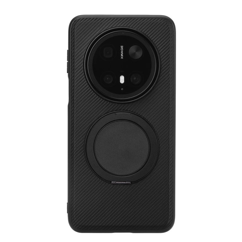 إيروريكس جراب هاتف ذكي من سلسلة Tcy مصنوع من جلد كيفلر مع حامل دوار لهاتف Honor X9C (أسود) - Image 2