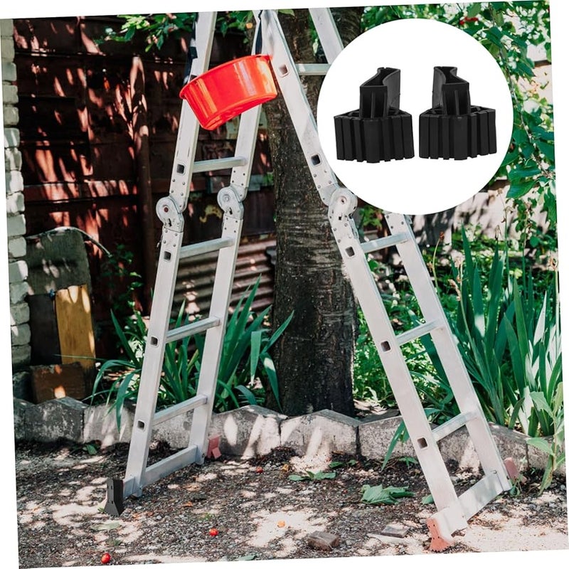 2Pcs Black Non Slip Ladder Feet Covers Durable Anti Skid Protection For Home Use - Image 4