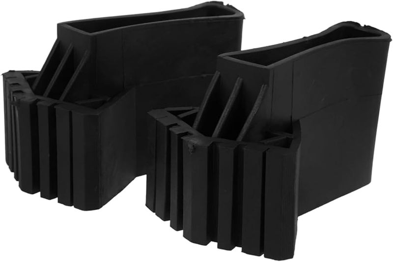 2Pcs Black Non Slip Ladder Feet Covers Durable Anti Skid Protection For Home Use - Image 1