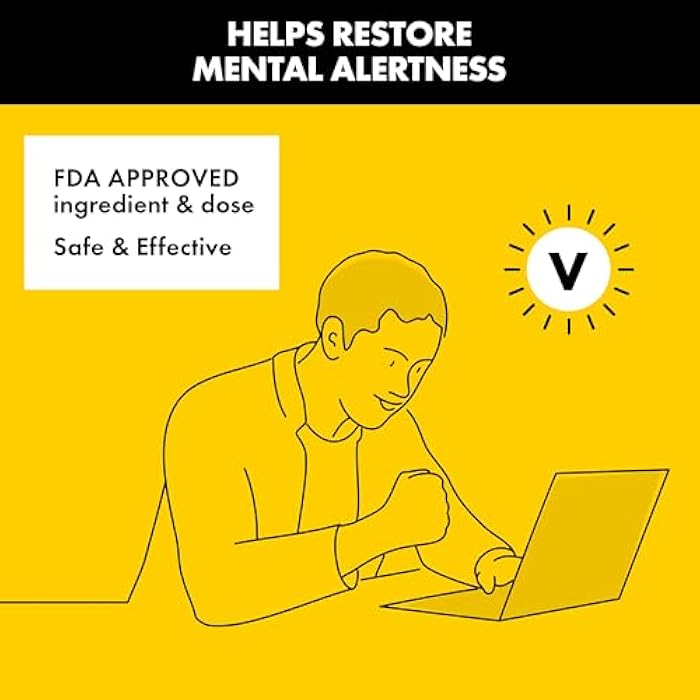 Vivarin, Caffeine Pills, 200mg Caffeine per Dose, Safely and Effectively Helps You Stay Awake, No Sugar, Calories or Hidden Ingredients, Energy Supplement, 16 Tablets - Image 2