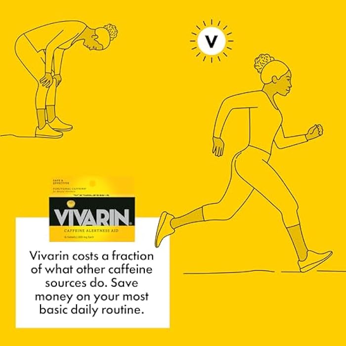Vivarin, Caffeine Pills, 200mg Caffeine per Dose, Safely and Effectively Helps You Stay Awake, No Sugar, Calories or Hidden Ingredients, Energy Supplement, 16 Tablets - Image 5