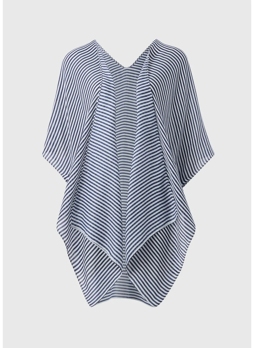 Matalan Navy Stripe Kaftan