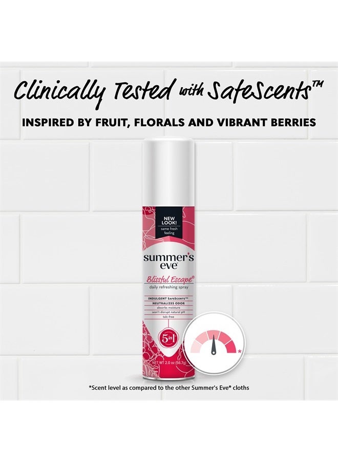 Summer's Eve Blissful Escape Daily Refreshing Feminine Spray, 2 oz, 3 Pack - Image 4